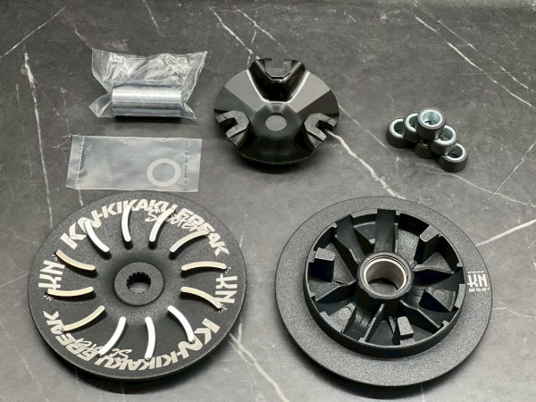 画像1: 🏁 KN企画 ハイスピードプーリーキット NMAX 2型／グリファス／X FORCE／AEROX対応｜テフロンコート仕様 (1)