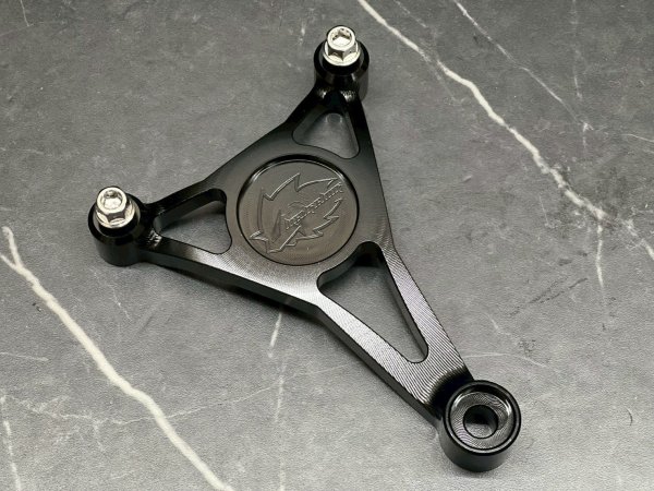 画像10: 🦔HEDGEHOG ヘッジホッグ HS1専用 カチ上げサイレンサーステー｜シグナスX対応 ブラケット (10)