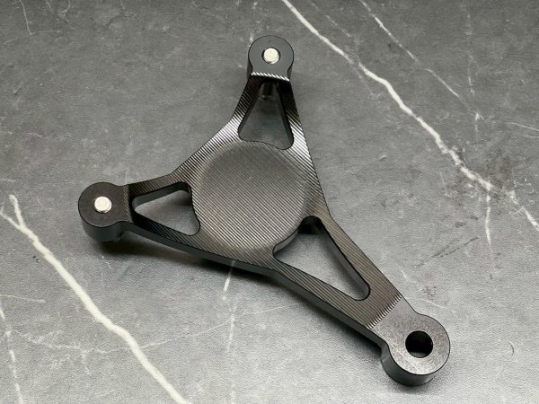 画像11: 🦔HEDGEHOG ヘッジホッグ HS1専用 カチ上げサイレンサーステー｜シグナスX対応 ブラケット (11)