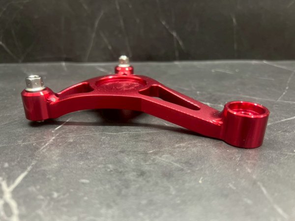 画像9: 🦔HEDGEHOG ヘッジホッグ HS1専用 カチ上げサイレンサーステー｜シグナスX対応 ブラケット (9)