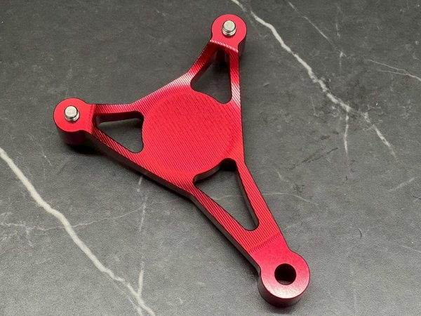 画像8: 🦔HEDGEHOG ヘッジホッグ HS1専用 カチ上げサイレンサーステー｜シグナスX対応 ブラケット (8)