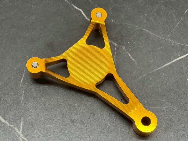 画像5: 🦔HEDGEHOG ヘッジホッグ HS1専用 カチ上げサイレンサーステー｜シグナスX対応 ブラケット (5)