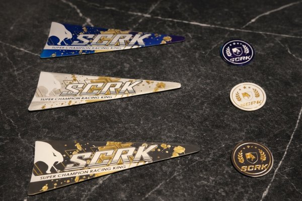 画像1: 🐍 SCRK チタンエンブレム｜CNCクランクケースカバー専用【グリファス / NMAX / X FORCE対応】 (1)