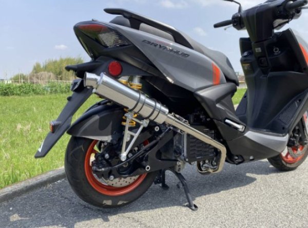 画像5: 🔥 ガレージバル 83π ストリートマフラー YG-11【2本バンド仕様】｜グリファス 社外スイングアーム対応 (5)