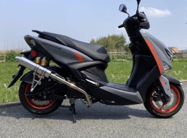 画像2: 🔥 ガレージバル 83π ストリートマフラー YG-11【2本バンド仕様】｜グリファス 社外スイングアーム対応 (2)