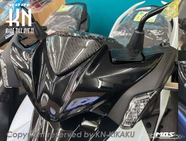 画像3: 🔥 MOS カーボンフロントビッグアッパーカバー｜シグナスX / XR（7型）対応 (3)