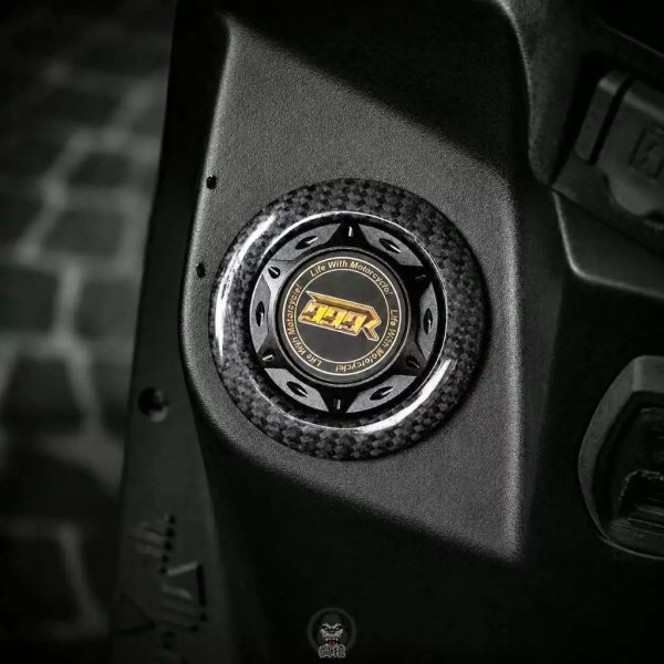 画像3: 💎 999R CNCチタンプレート フューエルキャップカバー｜シグナスグリファス・7型シグナスX (3)