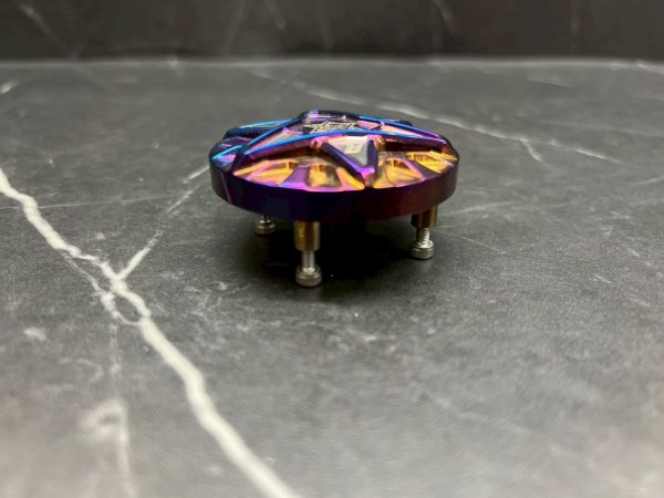 画像2: ⚔️ Baphomet チタン合金 魔法陣フューエルキャップ｜グリファス・シグナスX 7型　対応 (2)