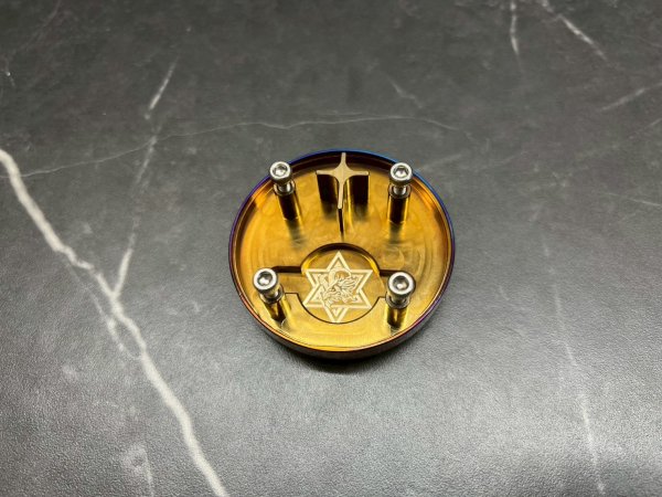 画像3: ⚔️ Baphomet チタン合金 魔法陣フューエルキャップ｜グリファス・シグナスX 7型　対応 (3)