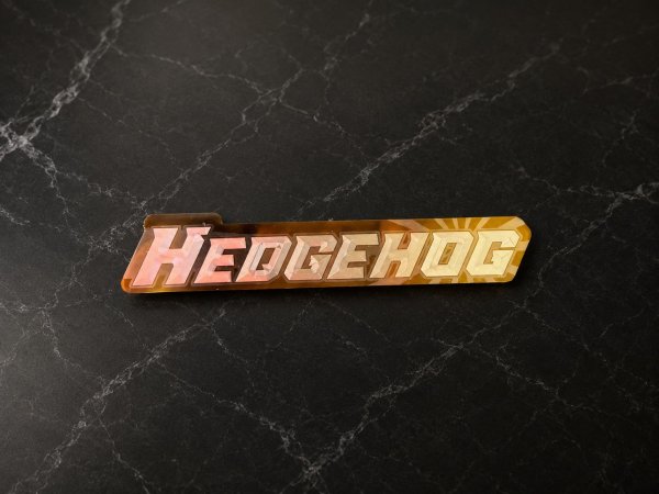 画像4: 🦔 HEDGEHOG チタンエンブレム デカール｜ヘッジホッグ (4)