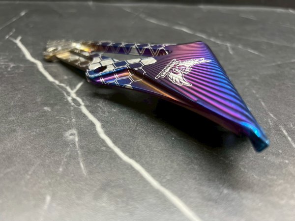 画像8: 🐐 BAPHOMET チタンCNCステー＋カーボンフロントフェンダー｜グリファス / シグナスX 7型対応 (8)