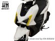 画像3: 🏁KN企画 デイライトカバー イエロー｜シグナスX 7型 / XR対応 (3)