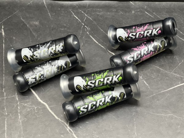 画像1: 🌟 SCRK Type2 クリアグリップ [非貫通タイプ 124mm] グリーン / ピンク/ホワイト】🌟 (1)