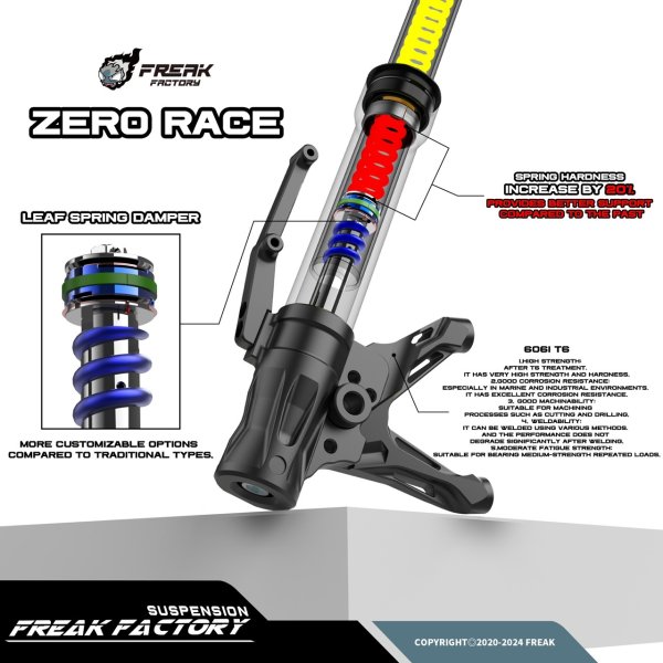 画像4: 🏁 FREAK FACTORY ZERO RACE 競技版サスペンション｜競技版モデル (4)
