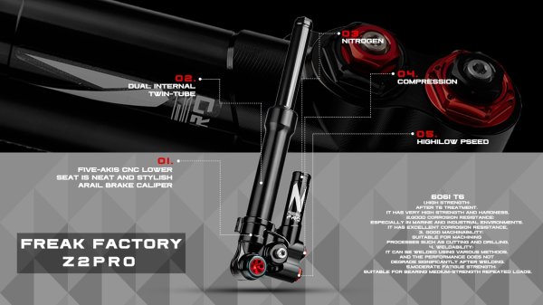 画像10: 🐲 FREAK FACTORY  Z2 PRO 全調整 フロントフォーク｜シグナスX 2型〜5型 / グリファス6型 / シグナスX7型対応 (10)